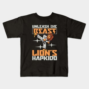 Lion does Hapkido Kids T-Shirt